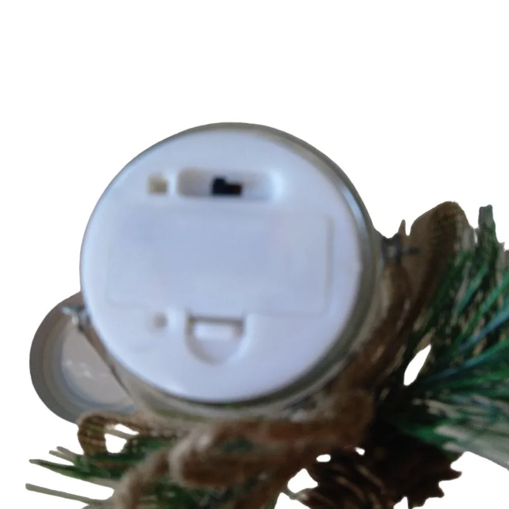 Nicole's Home Accents Christmas Light Up Jar With Lid 
